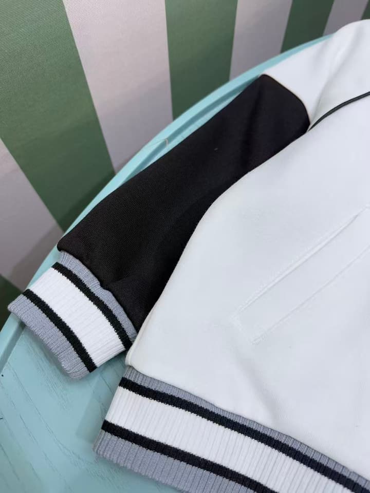 Dior High-End Children's Hooded Tracksuit Set – Kids Collection – 2025AW in Black And White Monogram