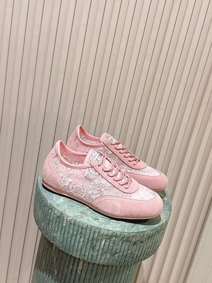 Jimmy Choo Diamond Lace Sneakers in Black Lace
