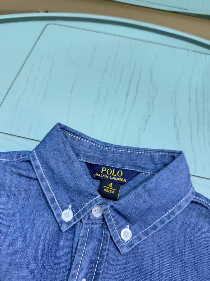 Ralph Lauren Polo Kids Denim Shirt – 2025SS in Light Blue Denim Shirt