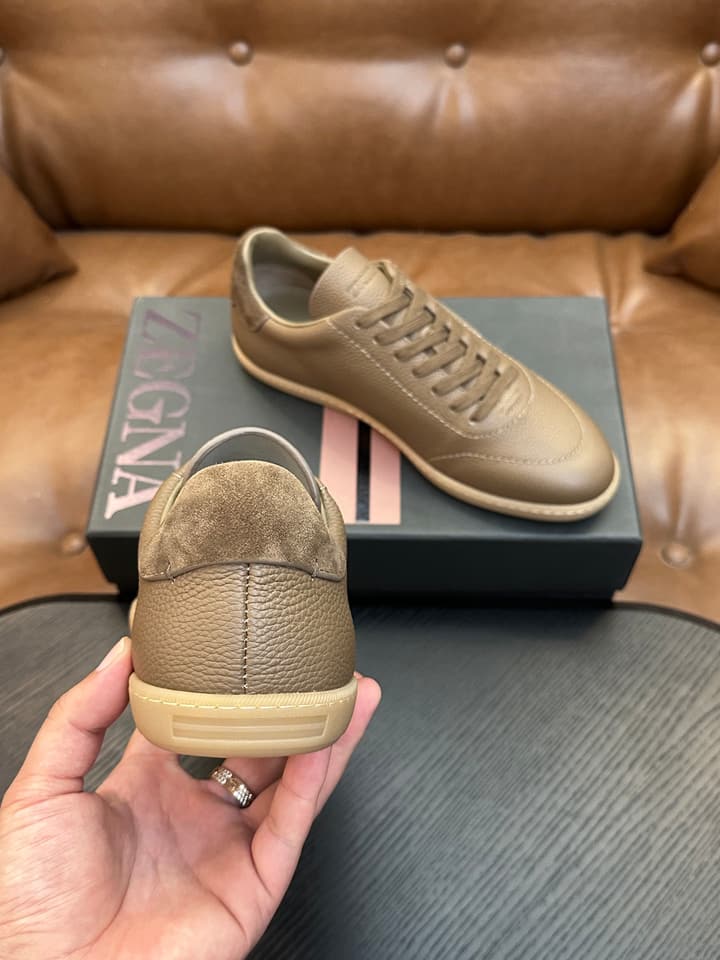 Zegna Old Money Suede Casual Sneakers