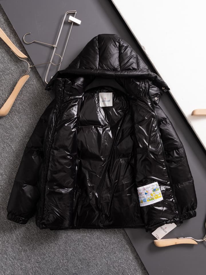 Moncler Three-Color Striped Short Down Jacket