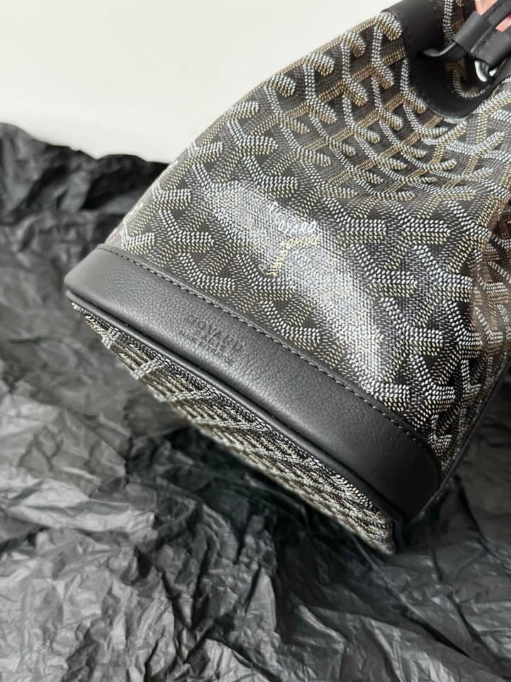 Goyard Petit Flot Bucket Bag in Black Monogram Bucket Bag