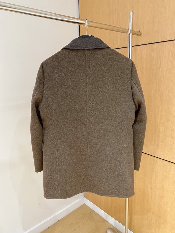 Prada Men's Wool Kensington Coat – 2025FW in Charcoal Gray Wool Coat