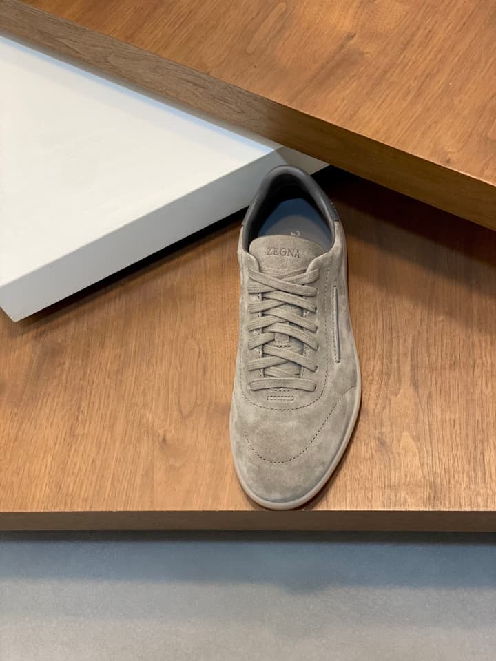 Zegna 232 Suede Sneakers – Current Season Collection