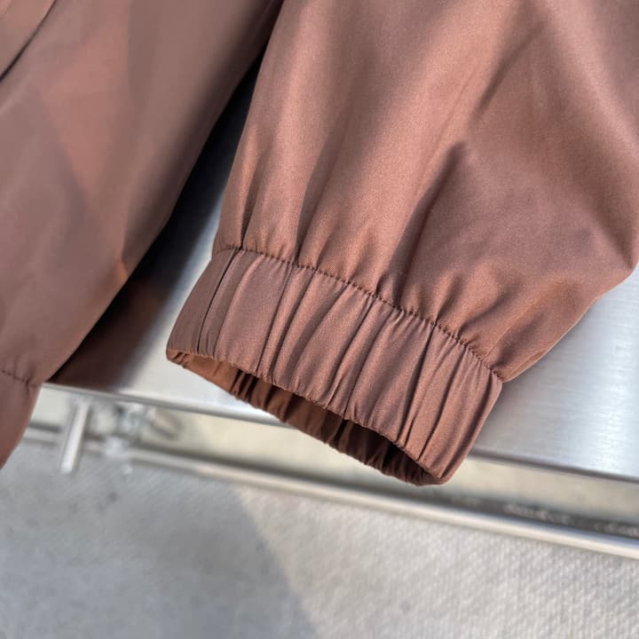 Loro Piana WindBelt Storm System Flight Jacket in Russet Brown