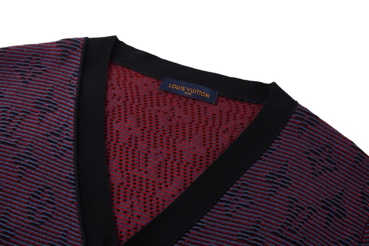 Louis Vuitton Monogram Jacquard Gradient Button Cardigan