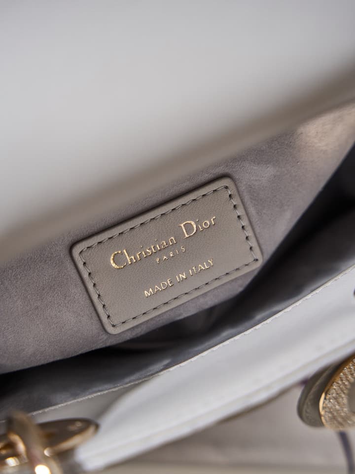 Dior Classic Lady Lambskin Handbag in Blush Pink