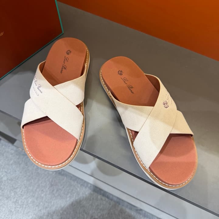 Loro Piana Summer Walk Crisscross Mules