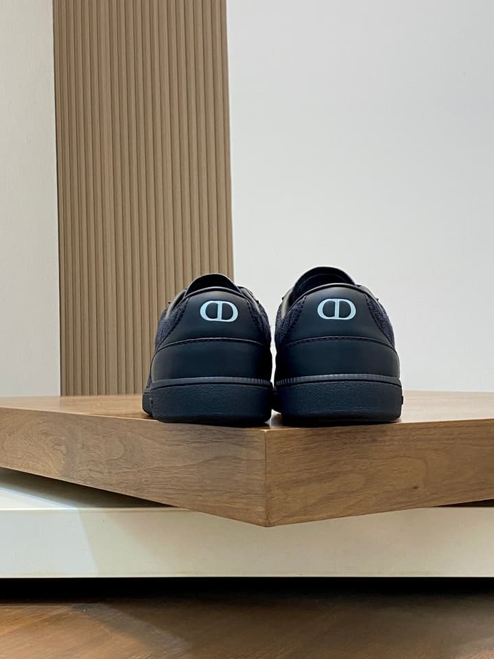 Dior D-Sketch Casual Sport Sneakers in Monochromatic Dark Mesh