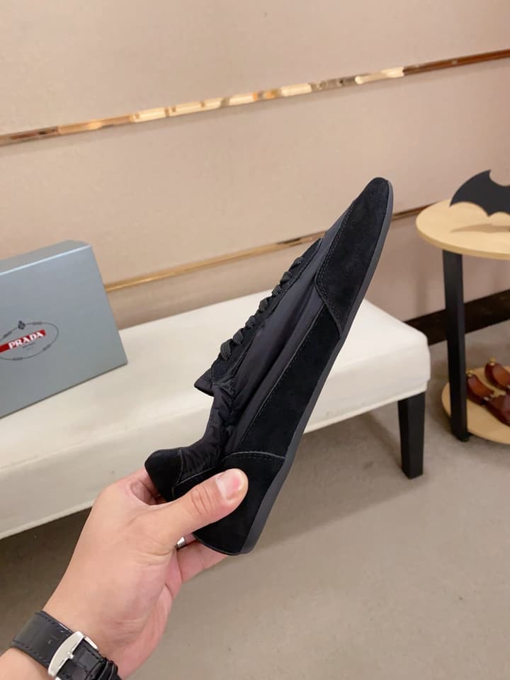 Prada Men's Air Cushion Suede Sneakers