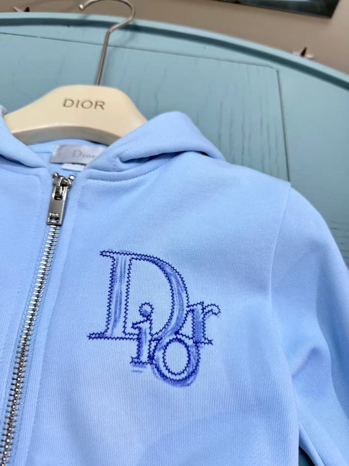 Dolce & Gabbana Baby Sweatshirt and Pants Set – 2025SS – Kids Collection in Light Blue Tracksuit