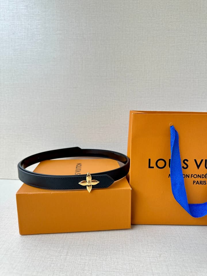 Louis Vuitton Iconic Reversible Monogram Belt in Gold Hardware