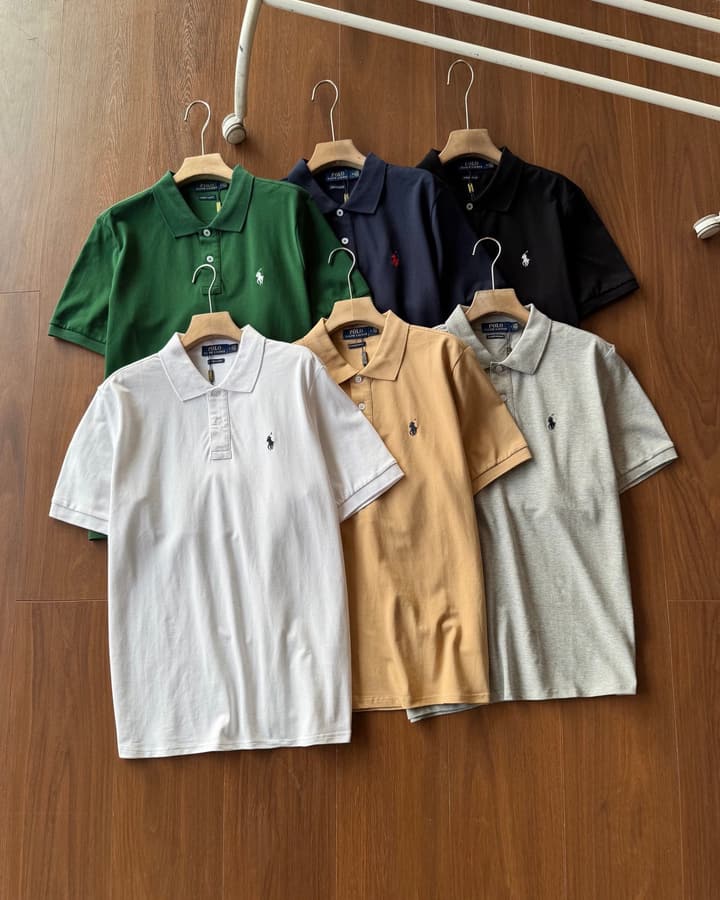 Ralph Lauren Classic Pique Cotton Polo Shirt – 2025 Collection in Black