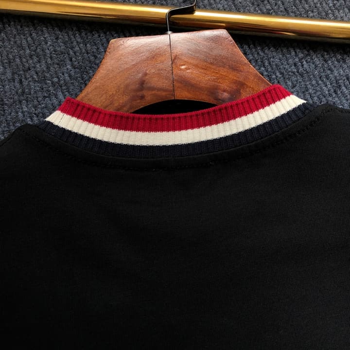 Moncler Embroidered Logo Crewneck T-Shirt – 2026SS in Black