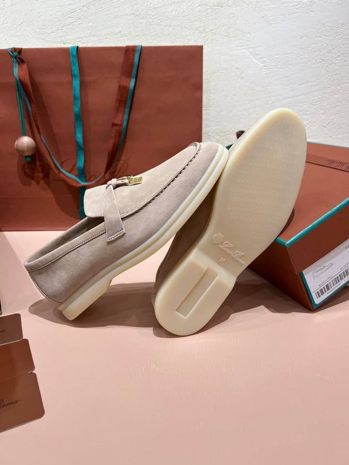 Loro Piana Classic Suede Mules