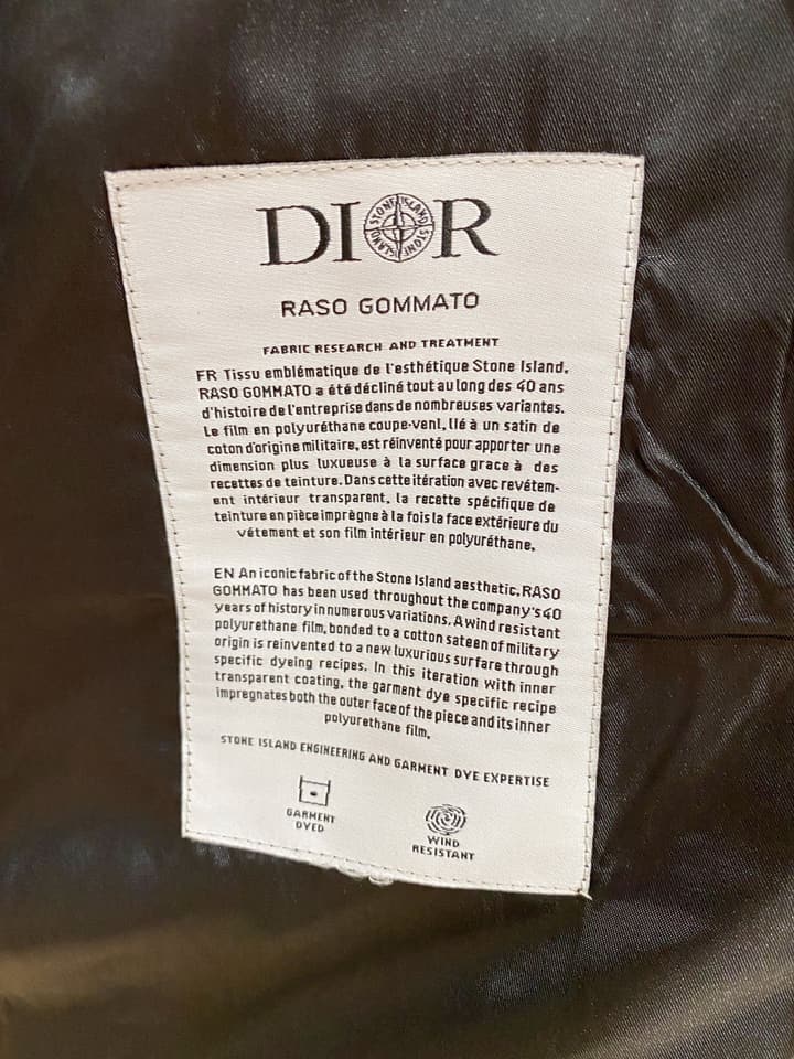 Dior New Runway Jacket Outerwear in Black With Monogram Panels