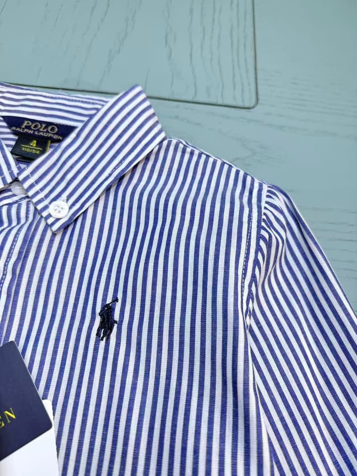 Ralph Lauren Polo Kids Embroidered Shirt – 2025SS – Kids Collection in Null