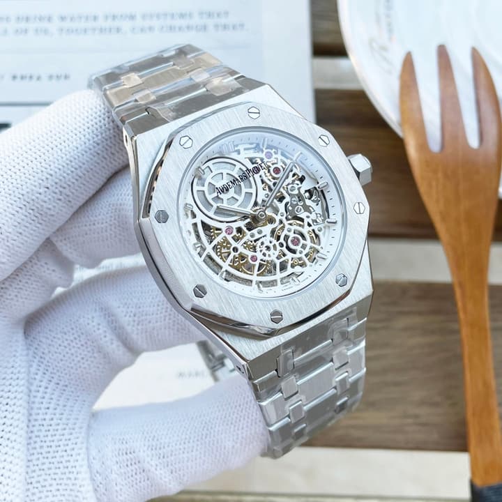 Audemars Piguet Royal Oak Automatic Watch in Beige