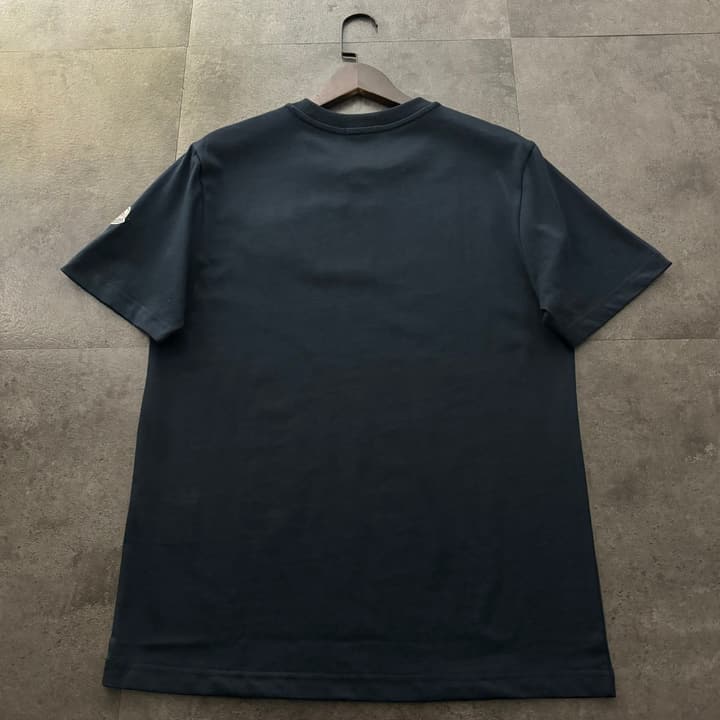 Moncler Triple Logo Short-Sleeve T-Shirt – 2026SS in Navy Blue