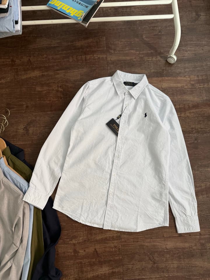 Ralph Lauren Oxford Long-Sleeve Shirt – 2025 Collection in Army Green