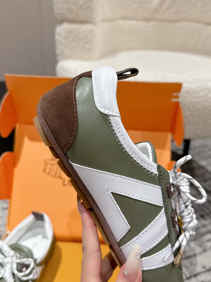 Louis Vuitton Sneakerina Ballet Sneakers – 2025 Collection in Metallic Silver
