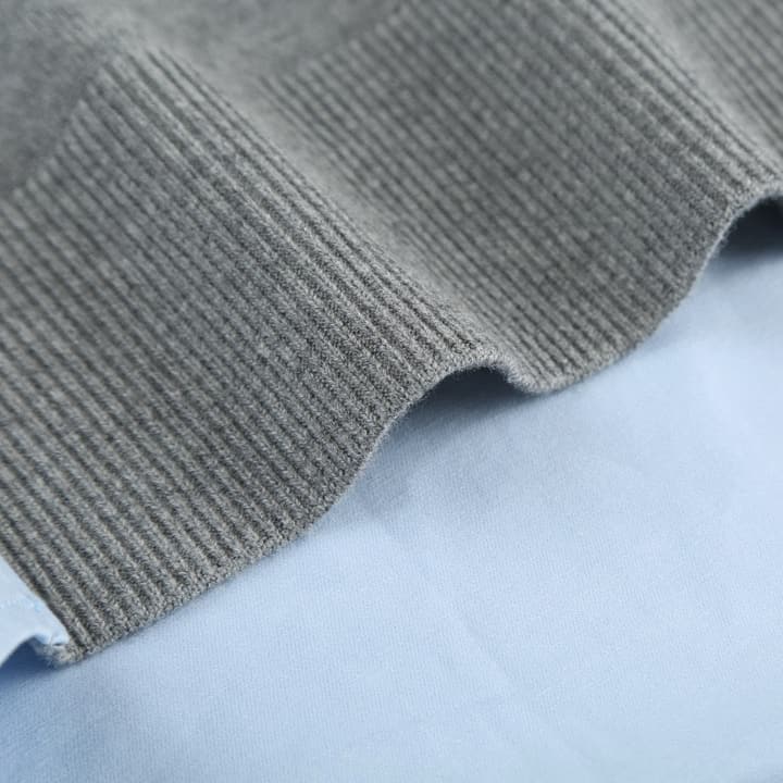 Loewe Knit Patchwork Long-Sleeve Shirt in Blue
