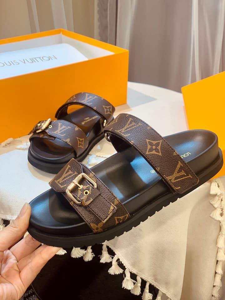 Louis Vuitton Denim Mules