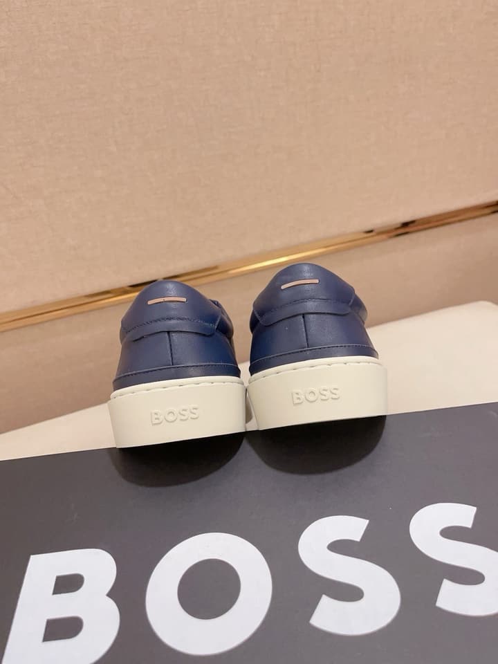 Boss Premium Casual Men's Sneakers in Black Monochromatic