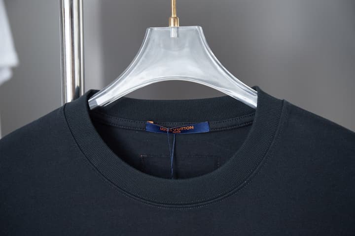 Louis Vuitton Embroidered Logo T-Shirt – 26SS Early Spring Collection in Black