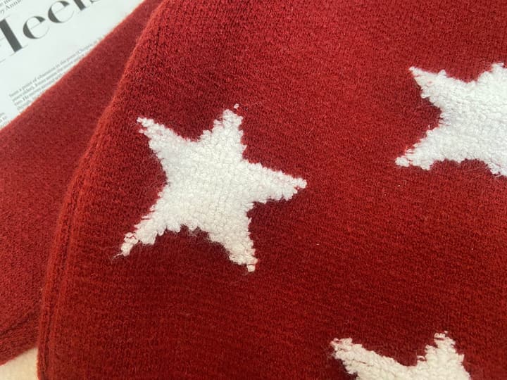 Dior Kids Star Knit Sweater – Kids Collection in Burgundy With White Stars