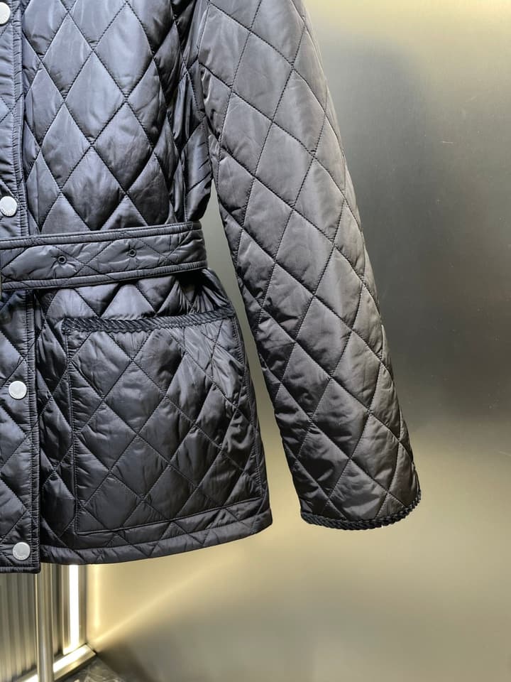 Burberry Classic Quilted Jacket in Beige