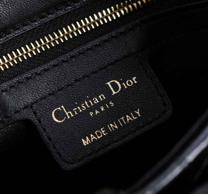 Dior Crocodile Embossed Bow Top Handle Bag – 2026SS in Black Crocodile Embossed