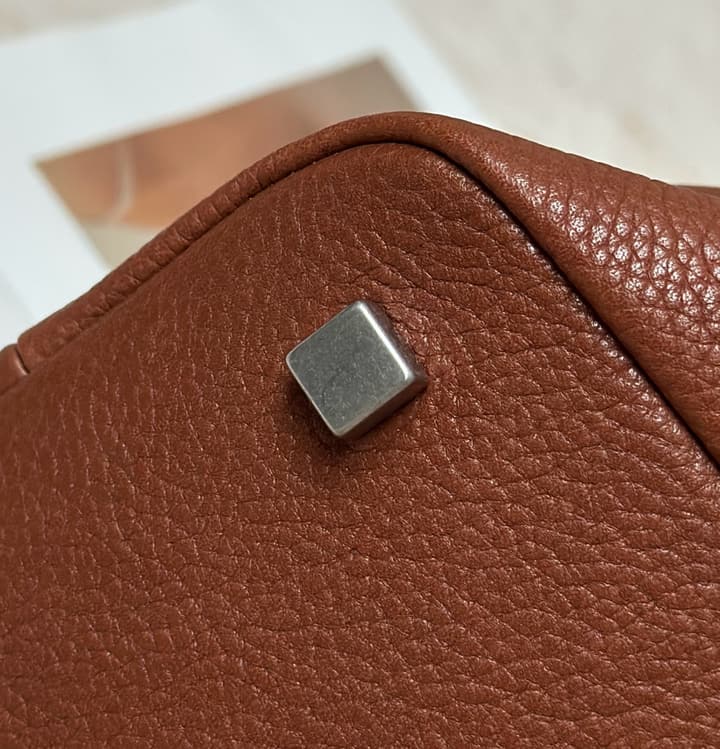 The Row Agnes 15 Leather Bowling Bag