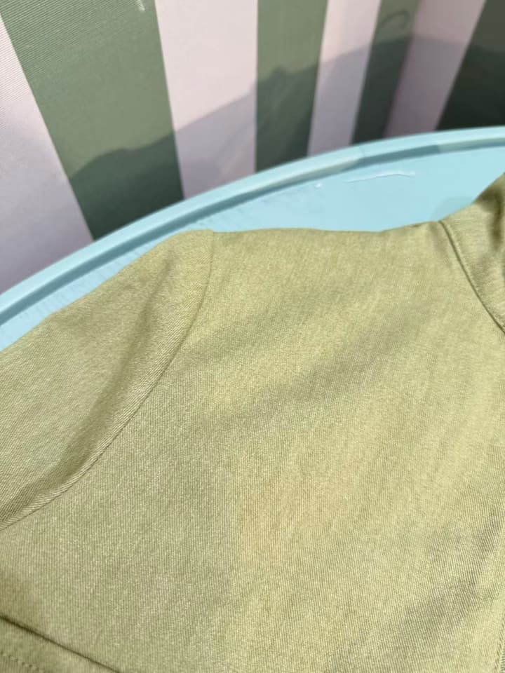 Dior Kids Two-Piece Outfit Set – Jacket and Washed Denim – 2025SS – Kids Collection in Light Sage Green Set