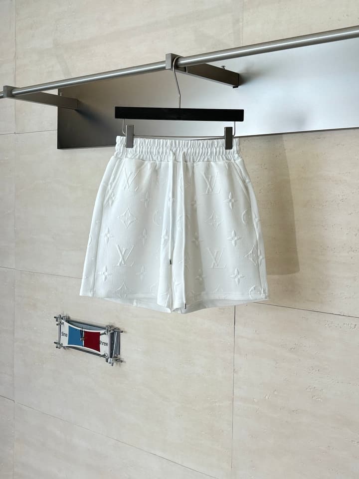 Louis Vuitton Monogram Embossed Jacquard Shorts in Black