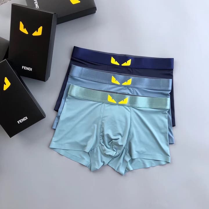 Fendi Monster Eyes Ice Silk Underwear Set