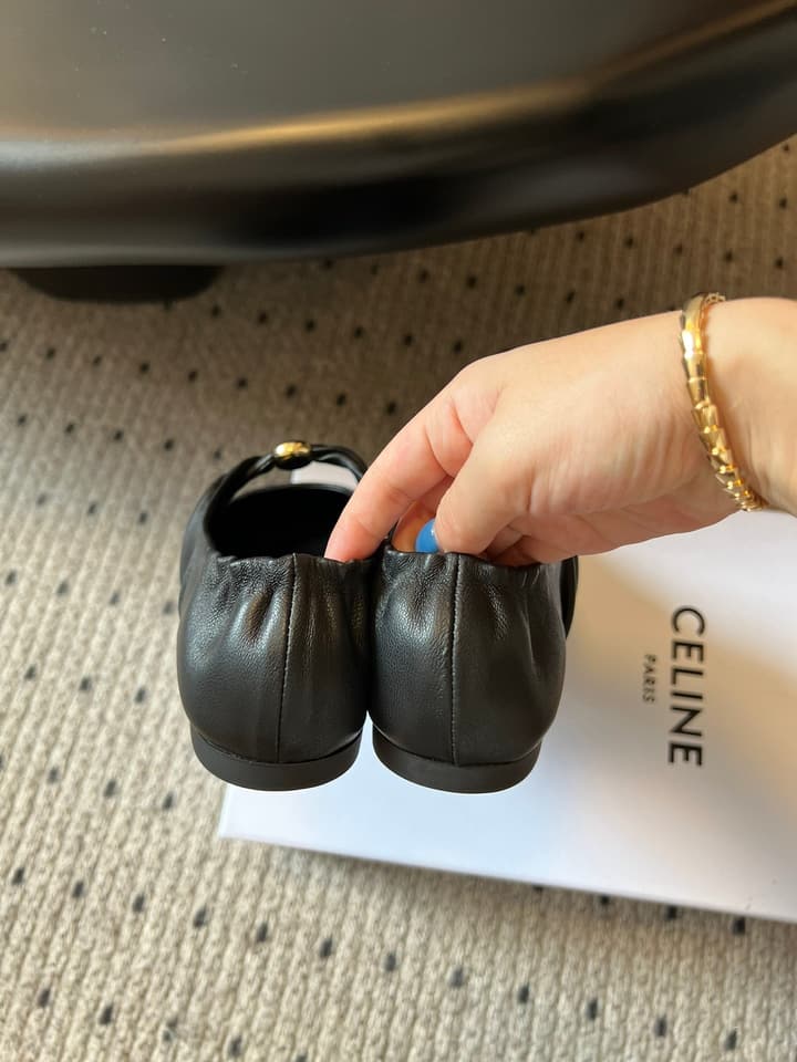 Loewe Pebble Soft Ballet Mules – 25SS Collection in Pebble Black