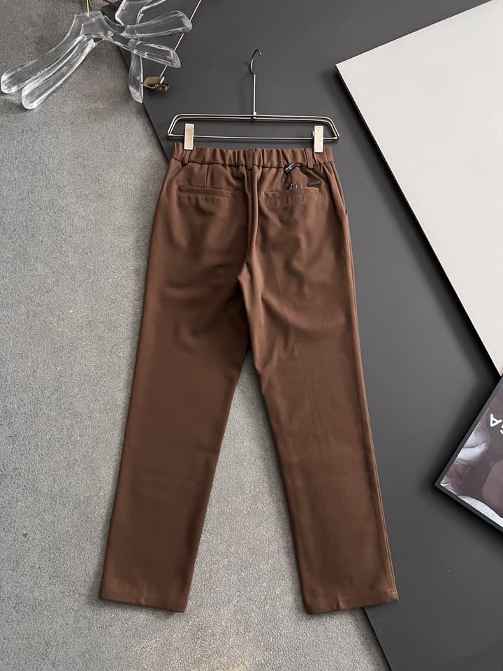 Zegna 2025 Cashmere Blend Casual Trousers in Classic Black