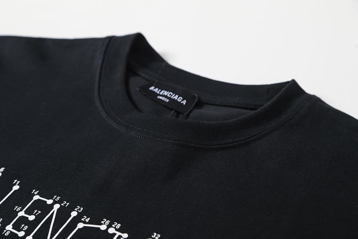 Balenciaga Coordinate Line Print T-Shirt – 26SS in Black