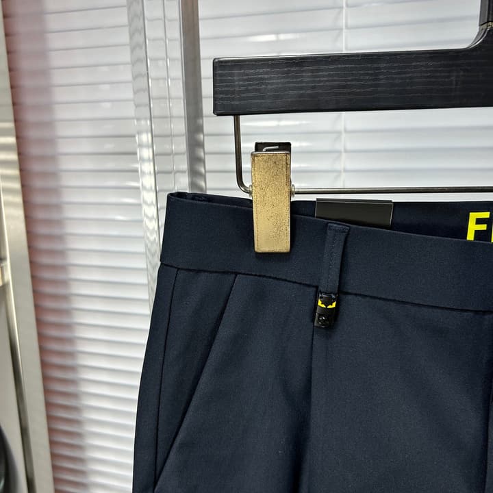 Fendi SS25 Casual Suit Trousers – 25SS/25FW in Dark Charcoal Gray