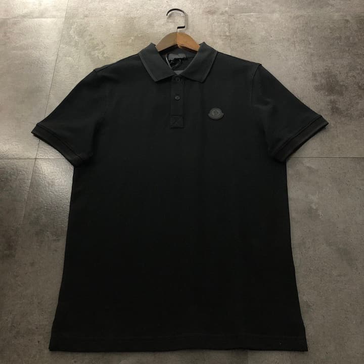 Moncler Classic Logo Back Print Polo Shirt – 2026SS in Black