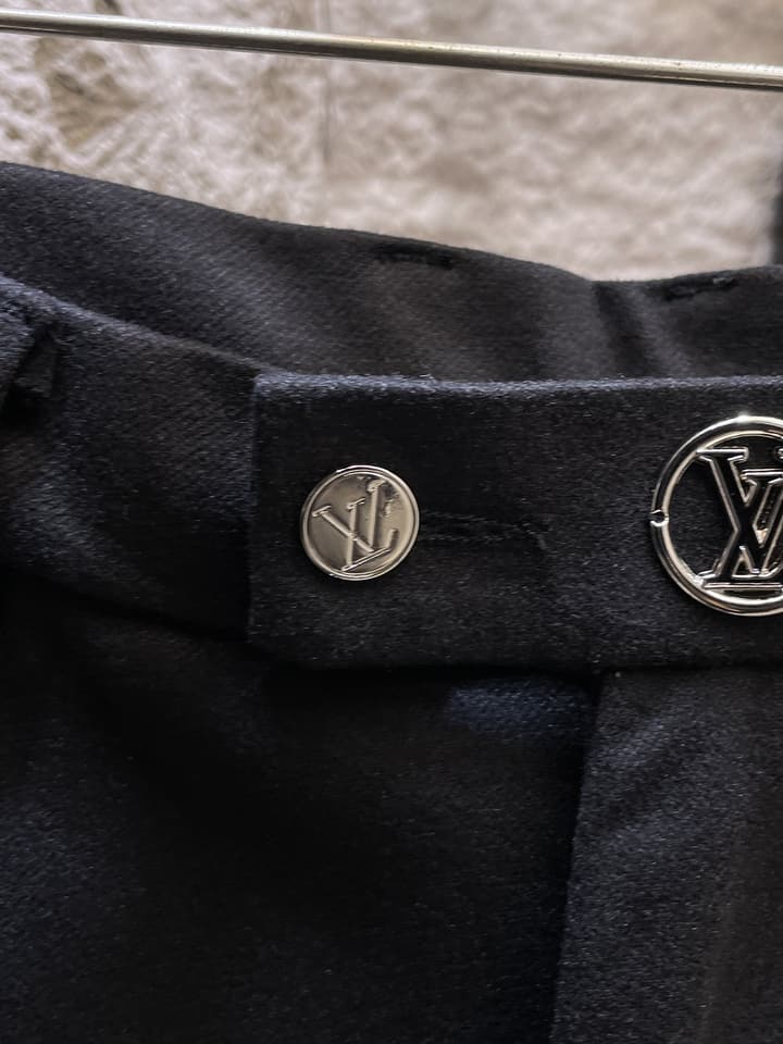 Louis Vuitton Wool Blend Dress Trousers – Autumn/Winter Collection in Black