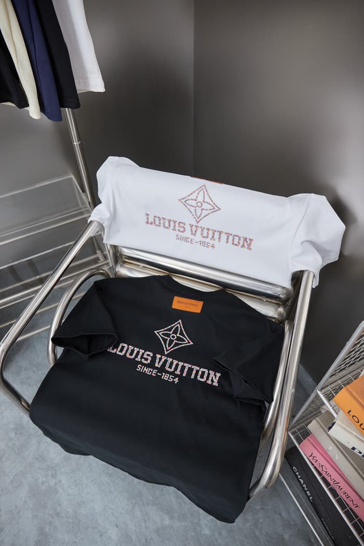 Louis Vuitton Embroidered Hollow LV Letter T-Shirt – 2026SS in Black