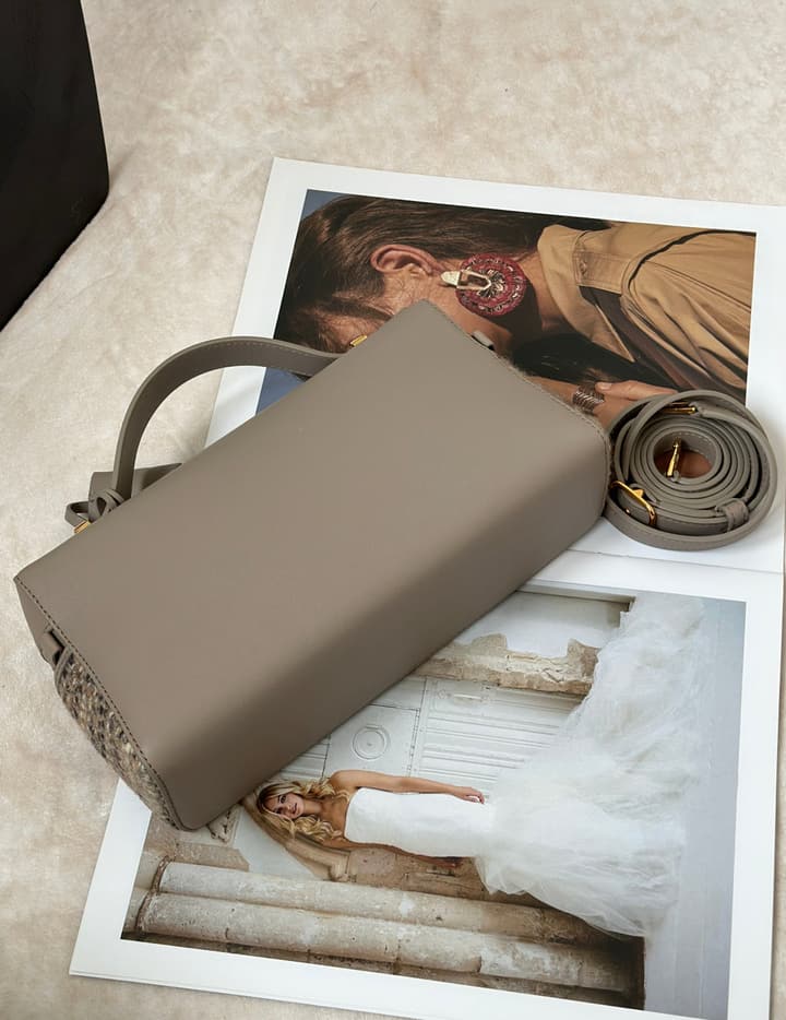 Loro Piana Extra Bag L23 in Taupe Tweed