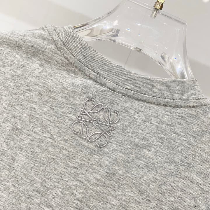 Loewe Cartoon Dog Embroidered T-Shirt in Black