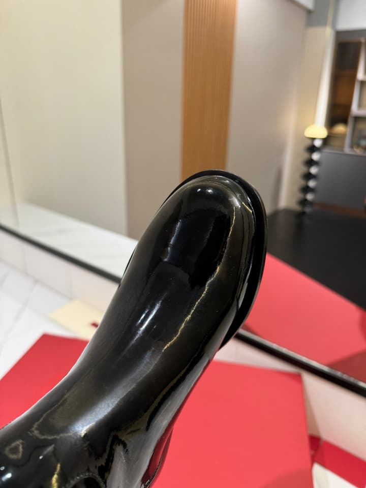 Valentino Garavani VLogo Type Rosso Slip-On Boots