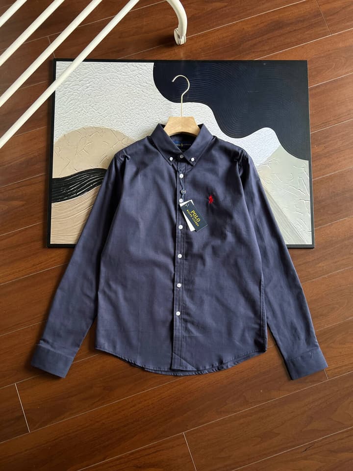 Ralph Lauren Pony Logo Linen Shirt – Spring/Summer Collection in Black