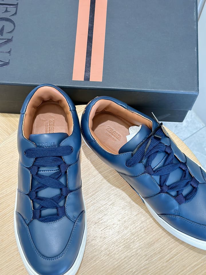 Zegna Tiziano Couture Sneakers in Black With Matching Laces