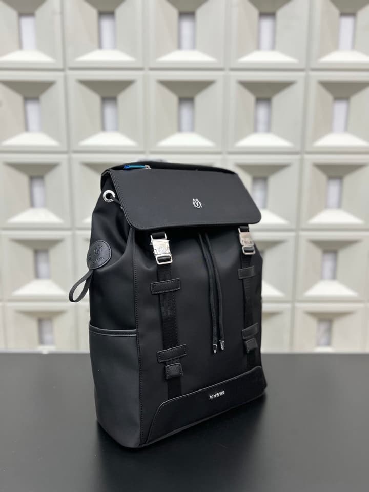 RIMOWA Never Still Canvas Flap Backpack in Black Canvas