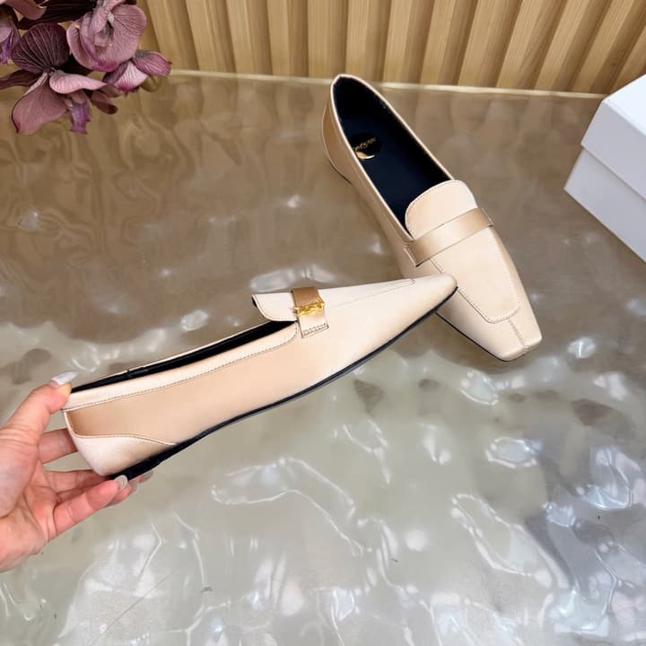 Saint Laurent Silk Chain Mules – Spring/Summer Collection – 26S in Beige